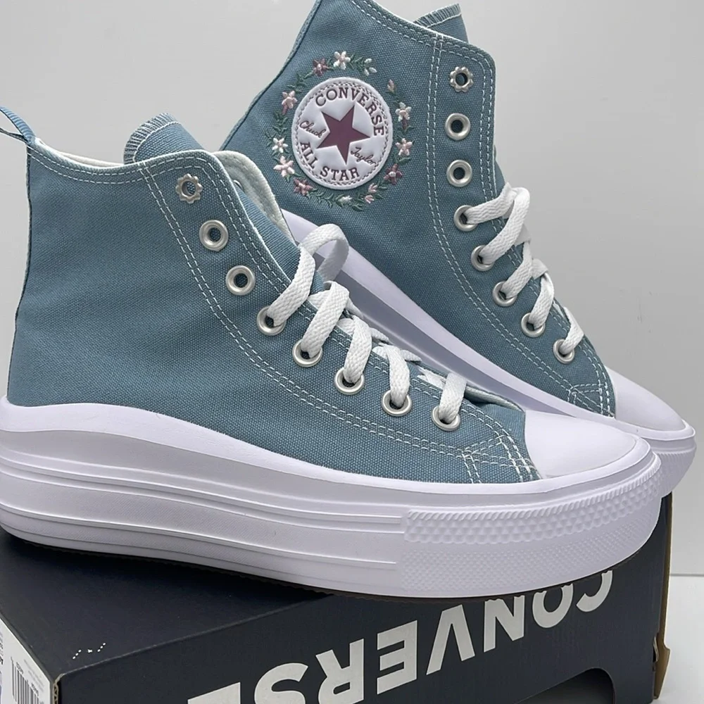 Vans WMNS A07237C CTAS MOVE HI COCOON BLUE/WHITE Platforms Sneakers Chuck Taylor